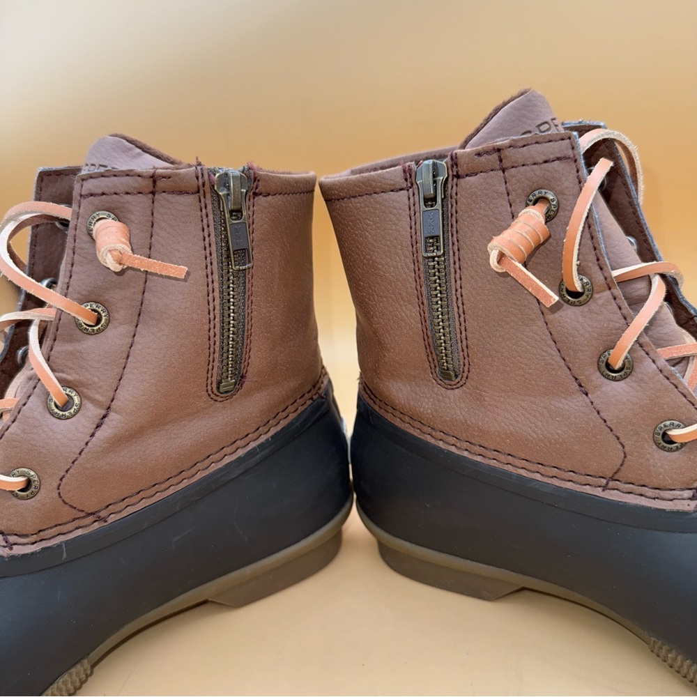 Sperry Saltwater Duck Boots Brown and Black, Waterproof, Women’s Size 7.5, EUC - Picture 7 of 10